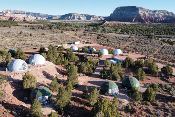 Bryce Glamp and Camp's glamping domes.