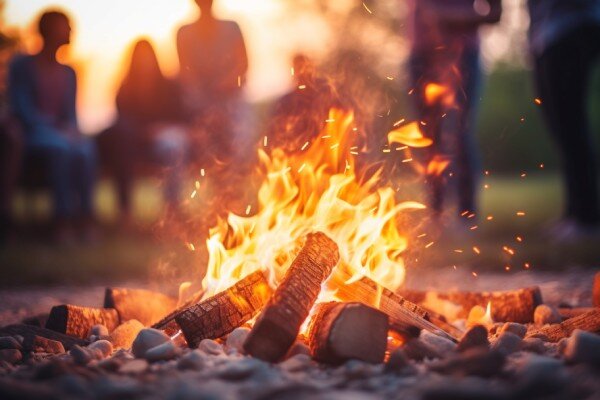 Even an outdoor firepit can fuel guests' sense of adventure.