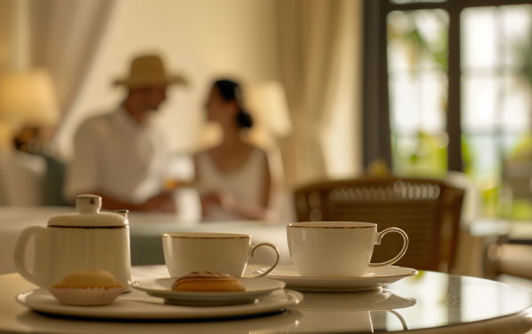 A couple enjoys a luxury stay with all the details taken care of.