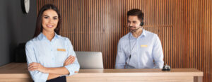 Hotel front desk reservations