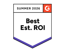 G2 Best Est. ROI Badge