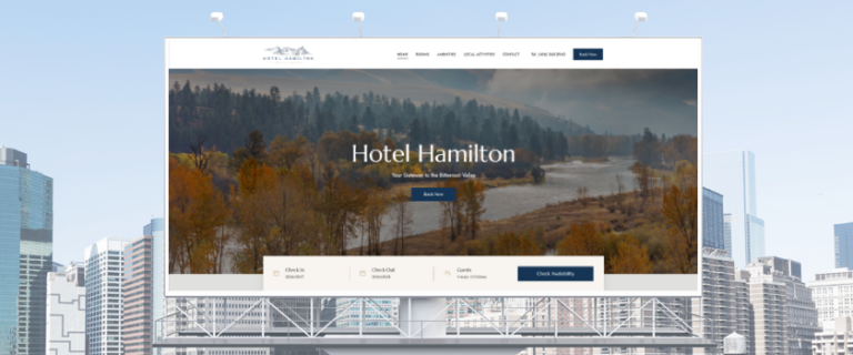 Hotel Hamilton Featured Website Design